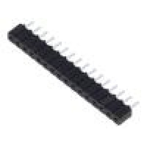 Konektor: kolíkové zásuvka PIN: 16 2,54mm pocínovaný THT přímý