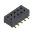 Konektor: kolíkové zásuvka PIN: 10 1,27mm zlacený SMT zásuvka