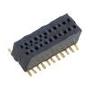 Konektor: plošný spoj-plošný spoj zásuvka PIN: 22 0,8mm CLE