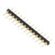 Konektor: kolíkové vidlice PIN: 14 2,54mm zlacený THT přímý