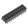 Konektor: kolíkové zásuvka PIN: 20 1,27mm zlacený SMT zásuvka