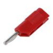 Konektor: banánek 4mm zástrčka 30A 30VAC 60VDC červená 2,5mm2