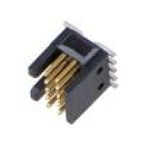 Konektor: kolíkové vidlice PIN: 10 1,27mm gold flash SMT