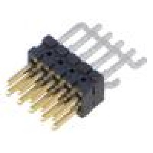 Konektor: kolíkové vidlice PIN: 10 1,27mm zlacený SMT zásuvka