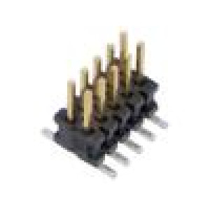 Konektor: kolíkové vidlice PIN: 10 1,27mm zlacený SMT zásuvka