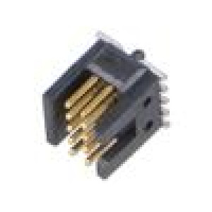 Konektor: kolíkové vidlice PIN: 10 1,27mm gold flash SMT