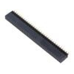Konektor: kolíkové vidlice PIN: 64 2,54mm zlacený THT zásuvka
