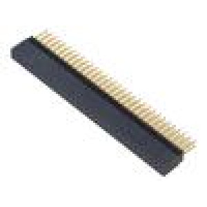 Konektor: kolíkové vidlice PIN: 64 2,54mm zlacený THT zásuvka