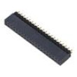 Konektor: kolíkové vidlice PIN: 40 2,54mm zlacený THT zásuvka