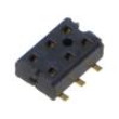 Konektor: plošný spoj-plošný spoj zásuvka PIN: 6 2mm CLT SMT