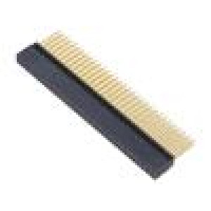 Konektor: kolíkové vidlice PIN: 64 2,54mm zlacený THT zásuvka
