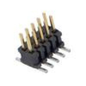 Konektor: kolíkové vidlice PIN: 10 1,27mm zlacený SMT zásuvka