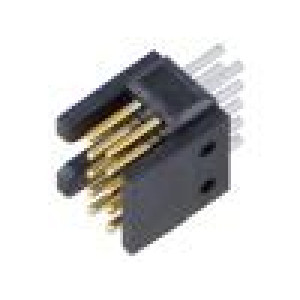 Konektor: kolíkové vidlice PIN: 10 1,27mm zlacený THT zásuvka