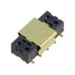 Konektor: kolíkové zásuvka PIN: 10 2,54mm zlacený SMT zásuvka