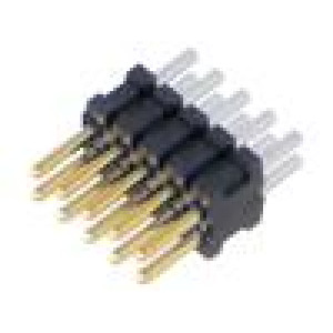 Konektor: kolíkové vidlice PIN: 10 1,27mm zlacený THT zásuvka