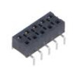 Konektor: kolíkové zásuvka PIN: 10 2,54mm zlacený SMT zásuvka