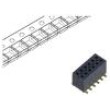 Konektor: kolíkové vidlice PIN: 12 1,27mm zlacený SMT zásuvka