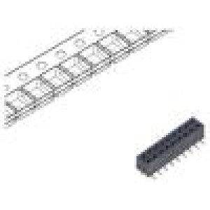 Konektor: kolíkové zásuvka PIN: 18 2mm zlacený SMT zásuvka