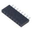 Konektor: kolíkové zásuvka PIN: 8 2,54mm zlacený THT zásuvka