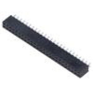 Konektor: kolíkové zásuvka PIN: 50 2mm zlacený THT zásuvka