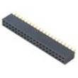 Konektor: kolíkové zásuvka PIN: 40 2,54mm zlacený THT zásuvka