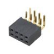 Konektor: kolíkové zásuvka PIN: 8 2,54mm zlacený THT zásuvka