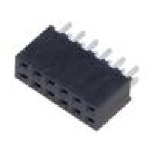 Konektor: kolíkové zásuvka PIN: 12 2mm zlacený THT zásuvka