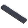 Konektor: kolíkové zásuvka PIN: 40 2,54mm zlacený THT zásuvka