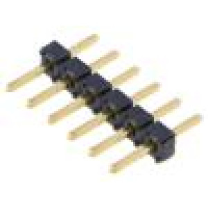 Konektor: kolíkové vidlice PIN: 6 2mm zlacený THT přímý