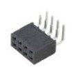 Konektor: kolíkové zásuvka PIN: 8 2,54mm zlacený THT zásuvka