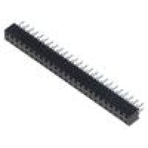 Konektor: kolíkové zásuvka PIN: 50 2mm zlacený THT zásuvka