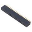 Konektor: kolíkové zásuvka PIN: 40 2,54mm zlacený THT zásuvka