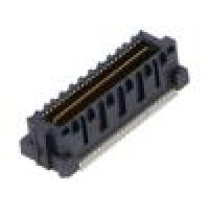 Konektor: plošný spoj-plošný spoj vidlice PIN: 52 0,635mm QMS