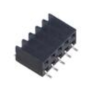 Konektor: kolíkové zásuvka PIN: 10 2,54mm zlacený SMT zásuvka