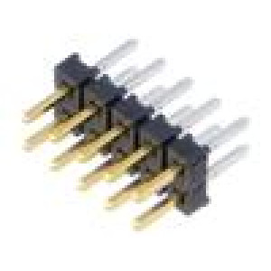 Konektor: kolíkové vidlice PIN: 10 2mm zlacený THT přímý