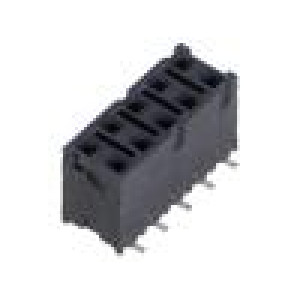 Konektor: kolíkové zásuvka PIN: 10 2,54mm zlacený SMT zásuvka