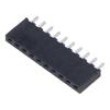 Konektor: kolíkové zásuvka PIN: 10 2mm zlacený THT zásuvka