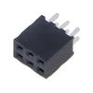Konektor: kolíkové zásuvka PIN: 6 2mm zlacený THT zásuvka