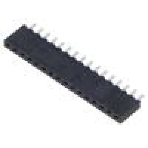 Konektor: kolíkové zásuvka PIN: 16 2mm zlacený THT zásuvka