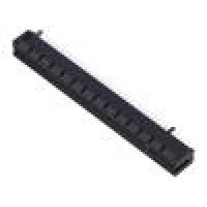 Konektor: pro karty PIN: 164 1mm gold flash THT přímý na PCB