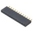 Konektor: kolíkové zásuvka PIN: 12 2,54mm zlacený THT zásuvka