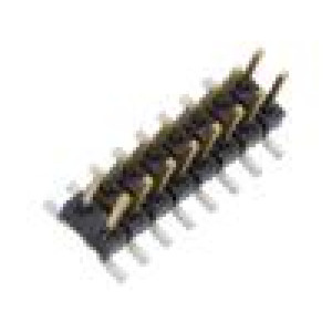 Konektor: kolíkové vidlice PIN: 16 2mm zlacený SMT svislý