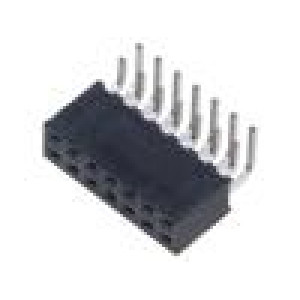 Konektor: kolíkové zásuvka PIN: 14 2mm zlacený THT zásuvka
