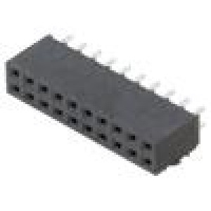 Konektor: kolíkové zásuvka PIN: 20 2,54mm selektivně pozlacený