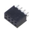 Konektor: kolíkové zásuvka PIN: 8 2mm zlacený THT zásuvka