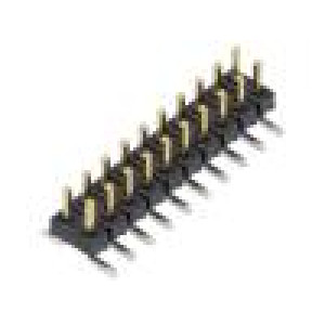 Konektor: kolíkové vidlice PIN: 20 2mm zlacený SMT svislý