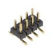 Konektor: kolíkové vidlice PIN: 8 2mm zlacený SMT svislý