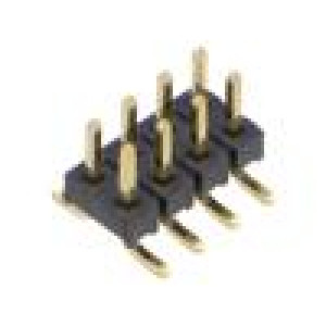 Konektor: kolíkové vidlice PIN: 8 2mm zlacený SMT svislý