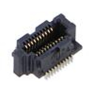 Konektor: plošný spoj-plošný spoj zásuvka PIN: 10 0,4mm SS4