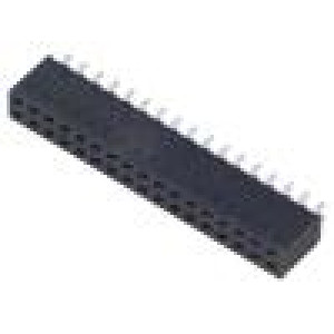Konektor: kolíkové zásuvka PIN: 34 2,54mm zlacený THT zásuvka